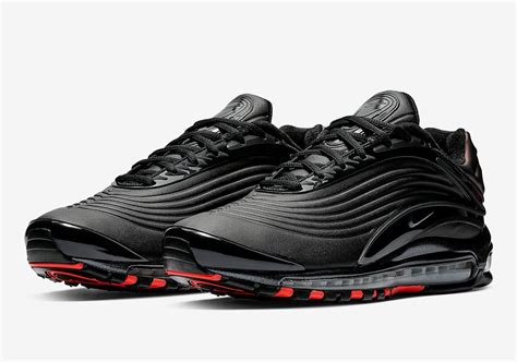 nike air max deluxe se schwarz rot|Air Max deluxe shoes.